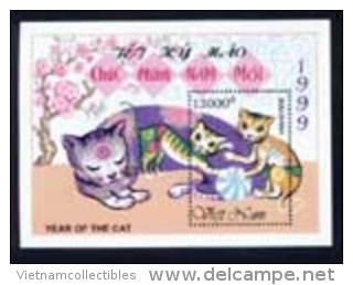 Vietnam Viet Nam MNH Perf Souvenir Sheet 1999 : Year Of Cat (Ms796B) - Vietnam