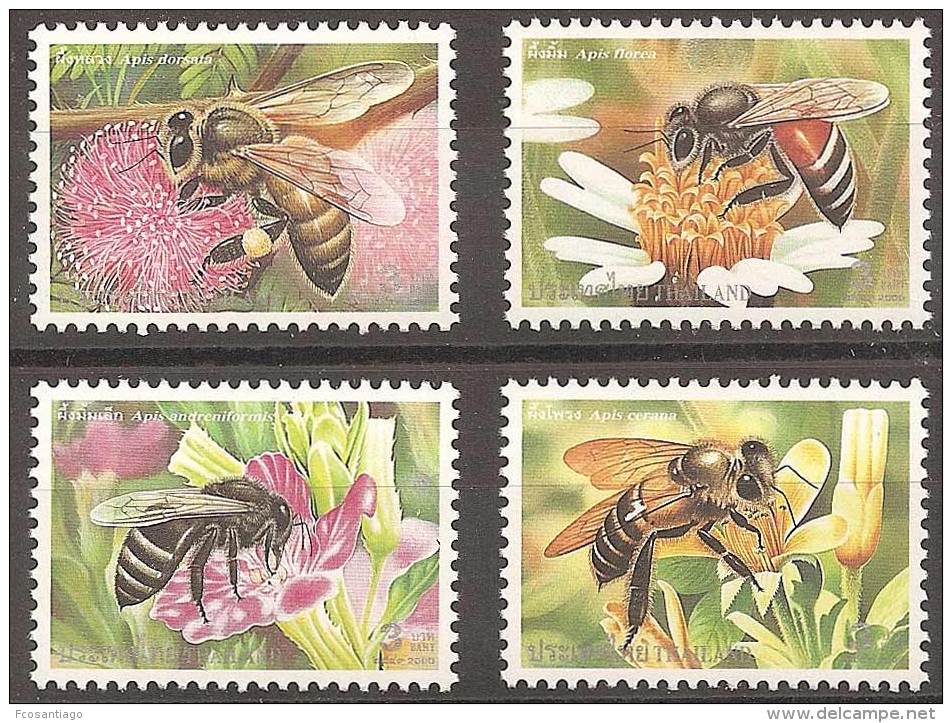 INSECTOS - THAILANDIA 2000 - Yvert #1912/15 - MNH ** - Honeybees