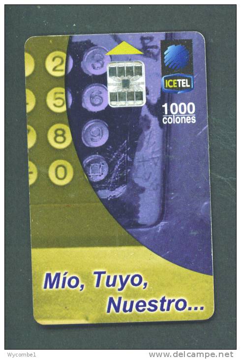 COSTA RICA  -  Chip Phonecard As Scan - Costa Rica