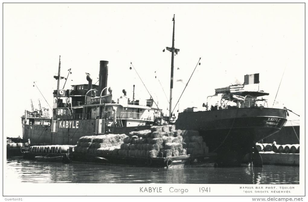 ( CP SM PF CARGO )  KABYLE /  Cargo  -  1941  - - Altri & Non Classificati