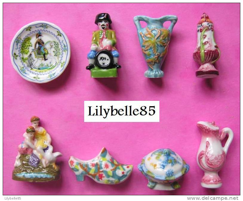 Serie Complète De 8 Feves Porcelaine PERSO - CERAMIQUE DE LORRAINE - 2003 ( Feve ) - Autres & Non Classés