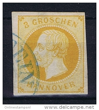 Deutsche Reich, Hannover Mi 16b Used , Gute Zentrierung,good Centering, Signed/signiert/ Approvato - Hanover