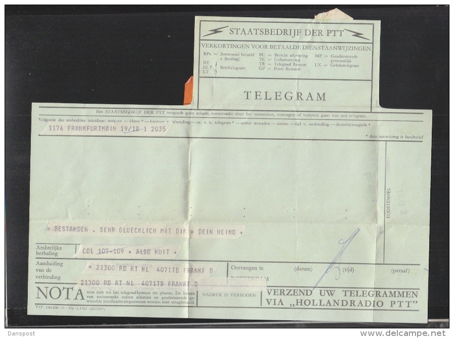 Telegram 1964 - Telegraphenmarken