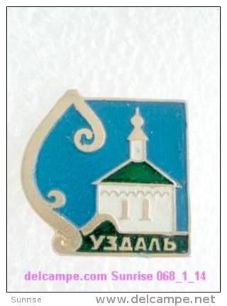 Set Russia And Soviet Towns 6: Suzdal - Kremlin / Soviet Badge USSR _068_1_14_t3941 - Cities