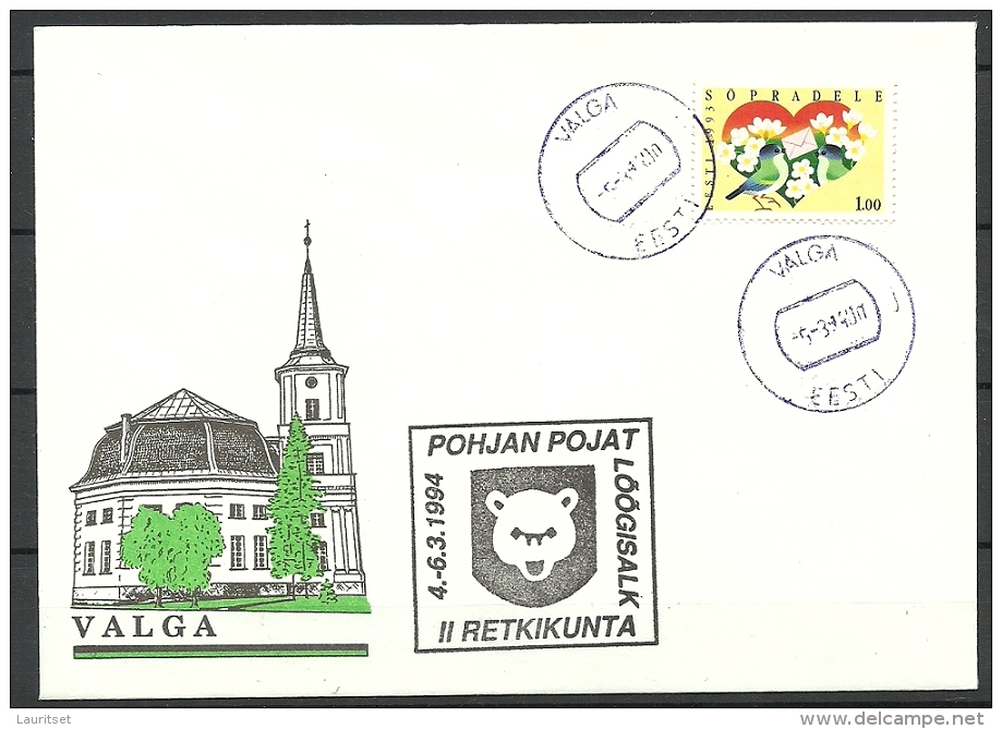 Estland Estonia 1994 Special Cancel Sonderstempel POHJAN POJAT - Estland