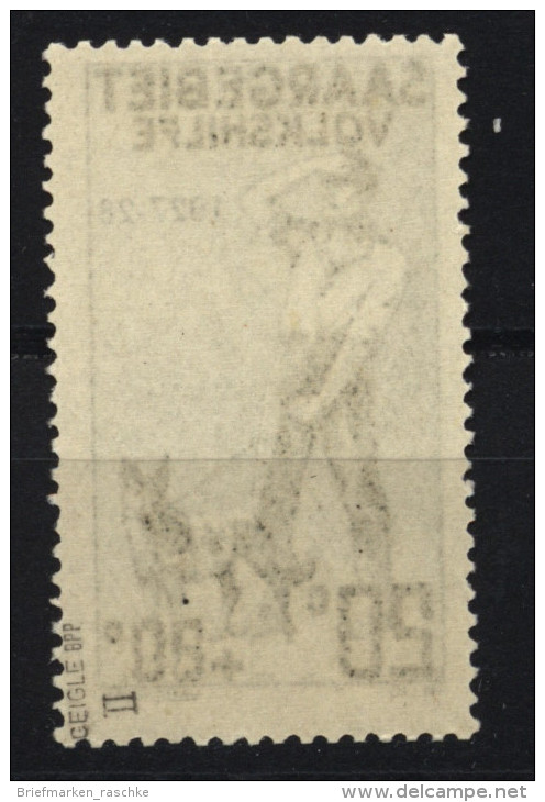 Saar,122 II,xx,gep. - Unused Stamps