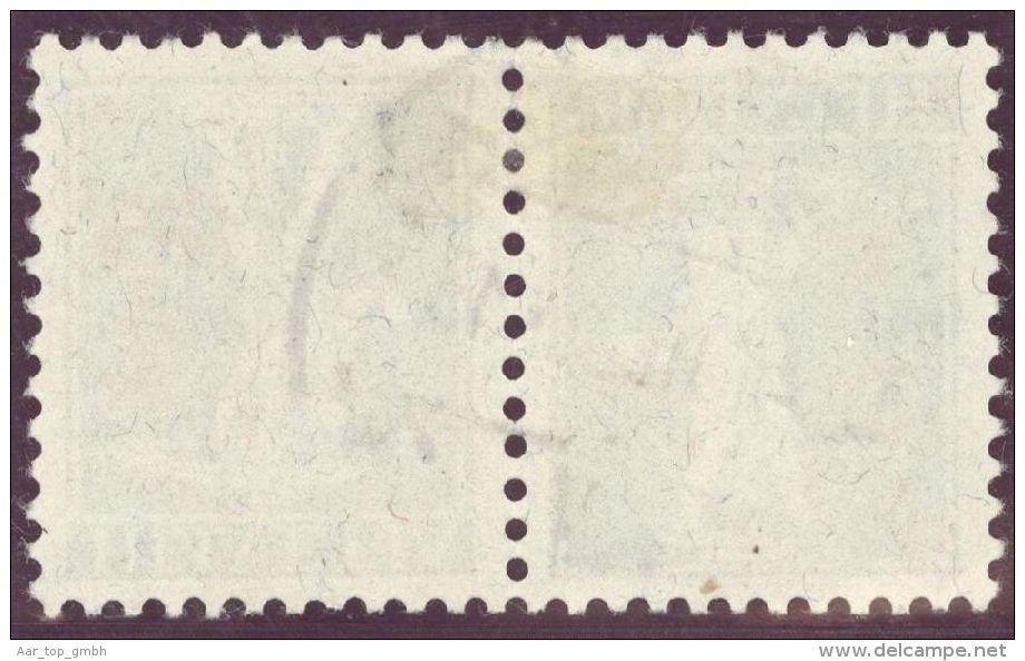 Schweiz Kehrdruck Zu#K14 Voll-Stempel Balsthal 1921-03-01 - Tête-bêche