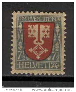 SCHWEIZ, 1919,MiNr  149, * MH - Neufs
