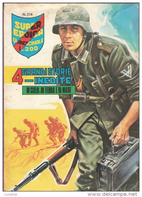 SUPER EROICA  QUINDICINALE EDIZIONE  DARDO  N. 214 ( CART 38) - War 1939-45