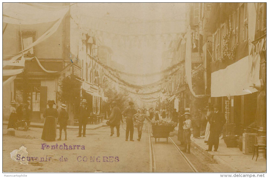 Pontcharra Sur Turdine: Souvenir Du Congrés - Carte Photo - Pontcharra-sur-Turdine