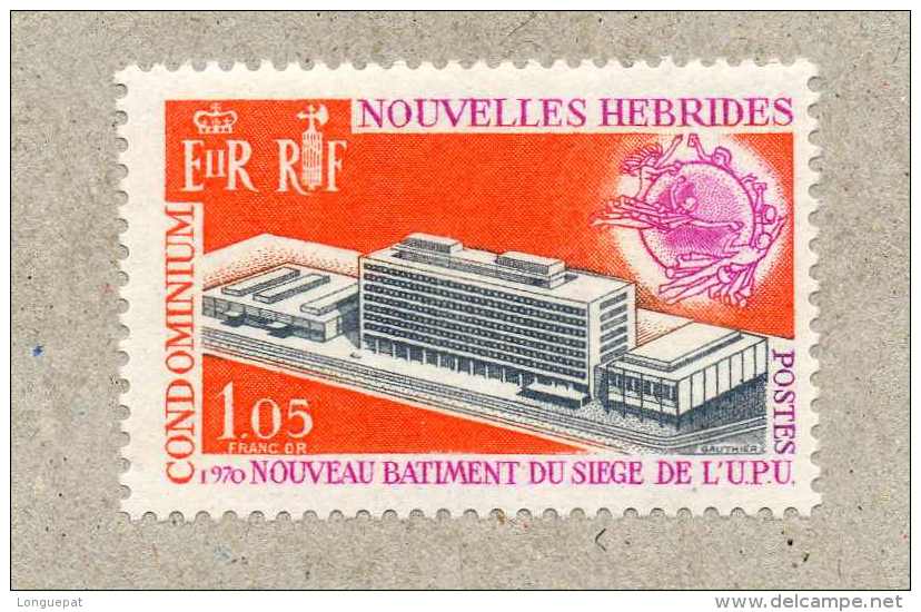 NOUVELLES-HEBRIDES : Nouveau Bâtiment De L'UPU (Union Postale Universelle) à Berne- Légende En Français - Nuovi