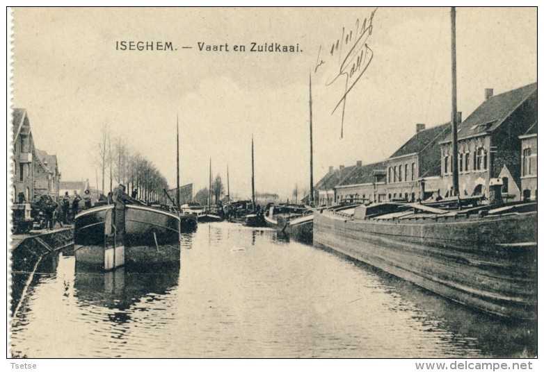 Izegem / Iseghem - Vaart En Zuidkaai -1918 ( Verso Zien ) - Izegem