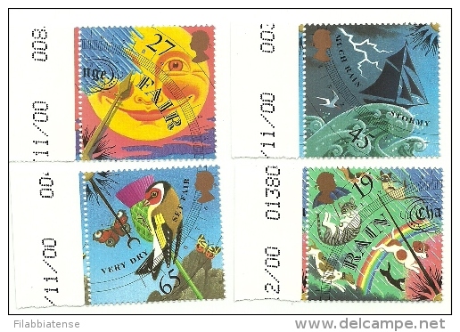 2001 - Gran Bretagna 2240/43 Il Tempo, - Unused Stamps