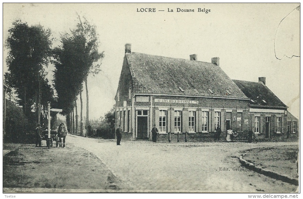 Locre  - La Douane Belge  - Estaminet " Au Lion Belge " ( Verso Zien ) - Heuvelland