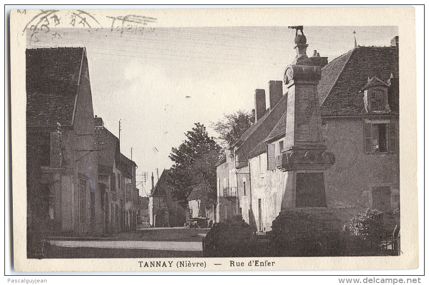 CPA TANNAY - RUE D'ENFER - Tannay