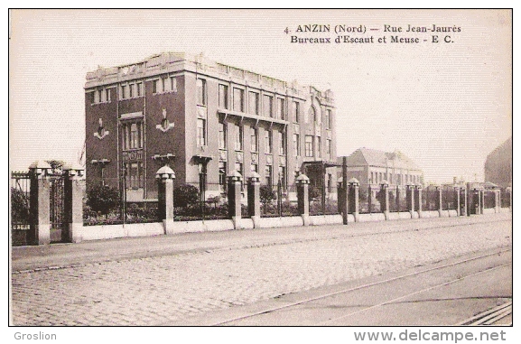 ANZIN (NORD) 4 RUE JEAN JAURES BUREAUX D'ESCAUT ET MEUSE - Anzin