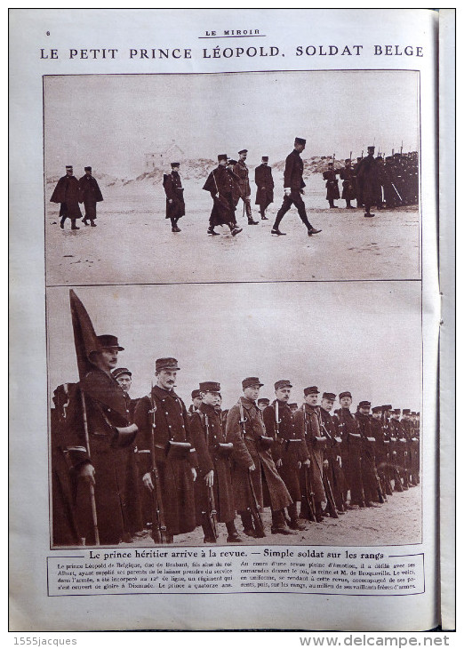 LE MIROIR N° 74 / 25-04-1915 RUSSIE PRZEMYSL BERRY-AU-BAC LES ÉPARGES ARMÉE BELGE LÉOPOLD DARDANELLES POINCARÉ TRANCHÉES