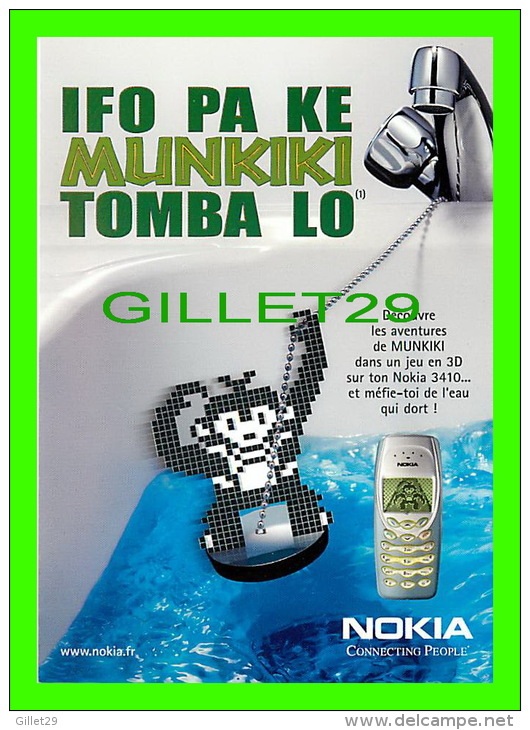 PUBLICITÉ - ADVERTISING - NOKIA  3410 CONNECTING PEOPLE - THE X FILES - 2000 - - Publicité