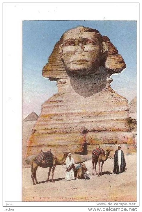 EGYPTE LE SPHINX,PERSONNAGES,COULEUR REF 16956 - Sphinx