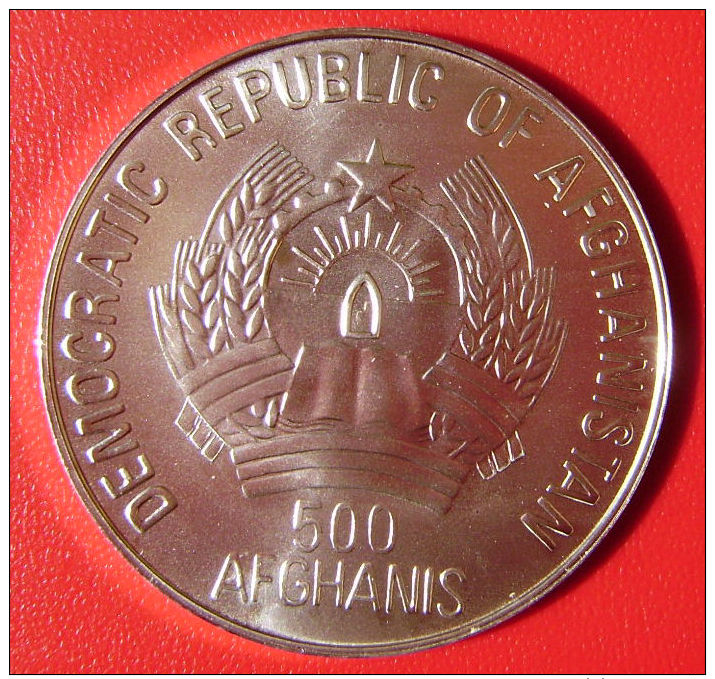 AFGHANISTAN - 500 Afghanis 1991 Copa Mundial Futbol / World Soccer Cup 1994 USA  KM#1013 PLATA Silver 999/1000 12gr. - Afganistán