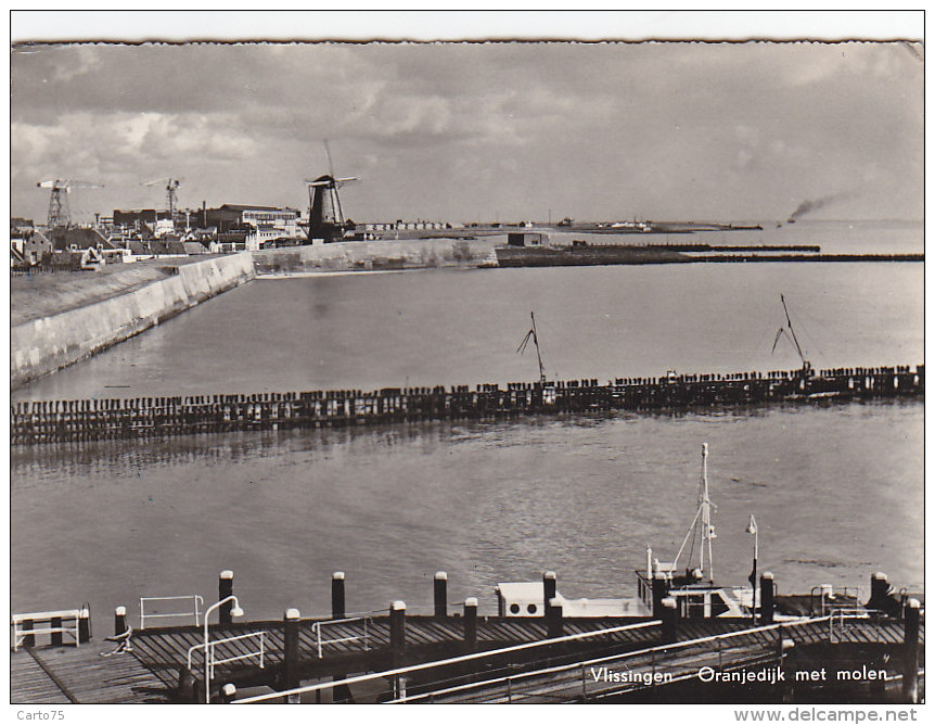 Pays-Bas - Vlissingen - Oranjedijk Met Molen - Port - Moulin - Vlissingen