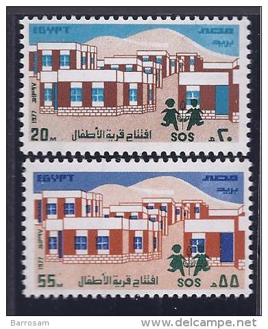 Egypt1977: Michel718-19mnh** CHILDREN - Neufs