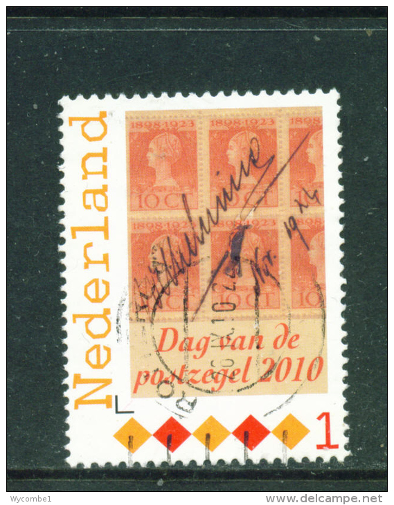 NETHERLANDS - 2010  Stamp Day  44c  Used As Scan - Oblitérés