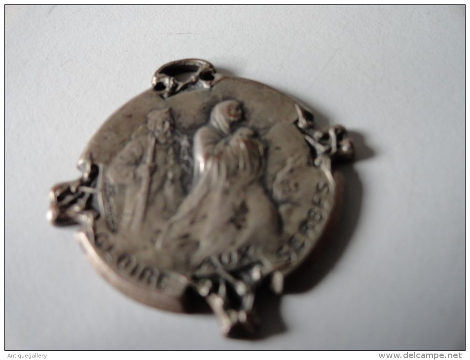 MEDAILLE : GLOIRE AUX SERBES 1916  SIGNEE BARGAS - Serbia