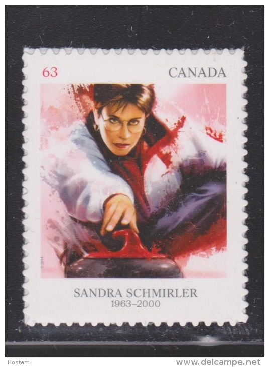 CANADA, 2014, 2706   PIONEERS Of WINTER SPORTS: Sandra  SCHMIRLER (1998) - Timbres Seuls