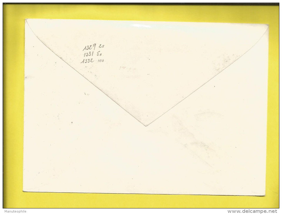 Lettre BULGARIE PREMIER JOUR Théme POISSONS Timbres N°s 1329, 1331, 1332 Oblit 10 VI 1965 Voir Scans - Briefe U. Dokumente