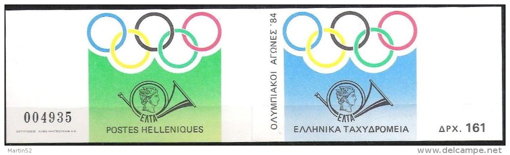 Olympia 1984: Heftchen Mi-Nr.1557-1561 (MH 2) ** MNH  (Katalog € 6.00) - Postzegelboekjes