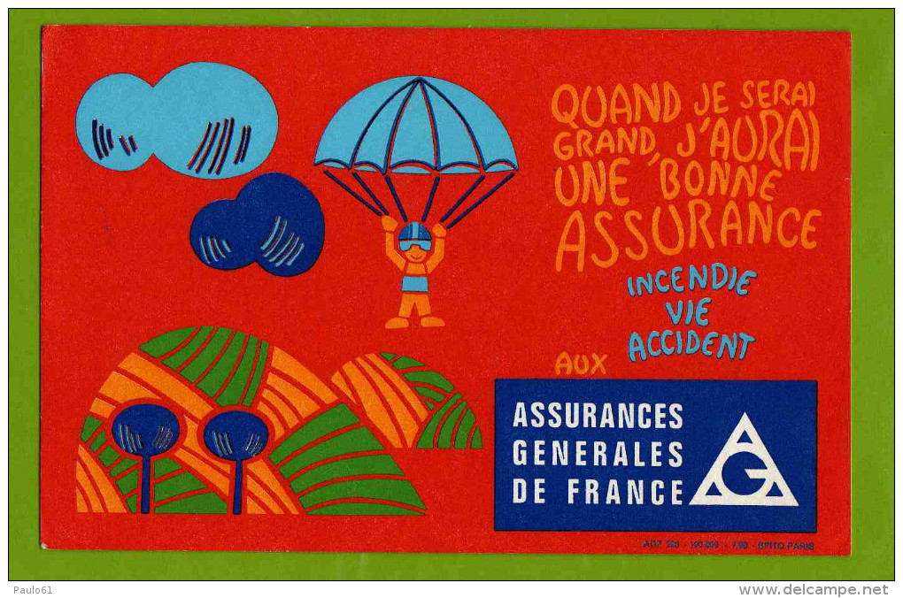 BUVARD : Assurance Generale De France - Bank En Verzekering