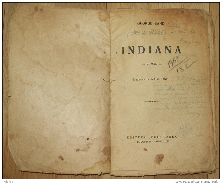 ROMANIA-INDIANA,GEOGE SAND - Other & Unclassified