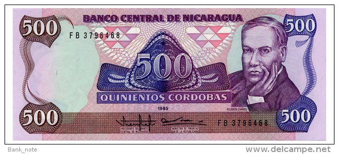 NICARAGUA 500 CORDOBAS 1985 Pick 155 Unc - Nicaragua