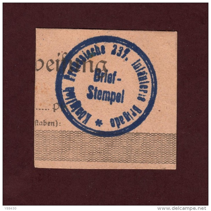 CACHET  Militaire - Occupation Allemande Par Le 3 ème Reich - Guerre De 1939-45