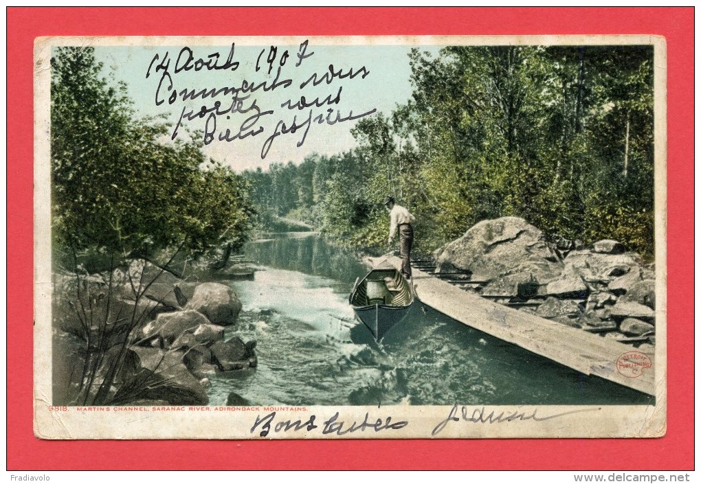 USA - Adirondack Mountains - Saranac River - Martin's Channel - New-York USA - Adirondack