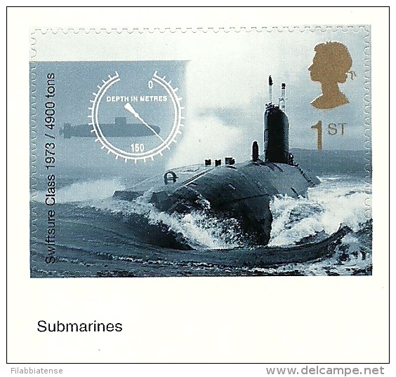2001 - Gran Bretagna 2248 Sommergibile - Adesivo, - Sous-marins