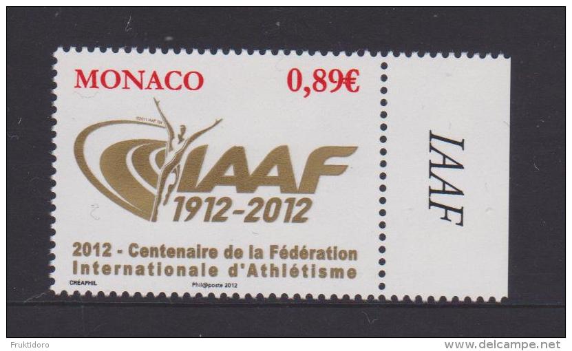 Monaco Mi 3093 International Association Of Athletics Federations (IAAF) - 2012 ** - Unused Stamps