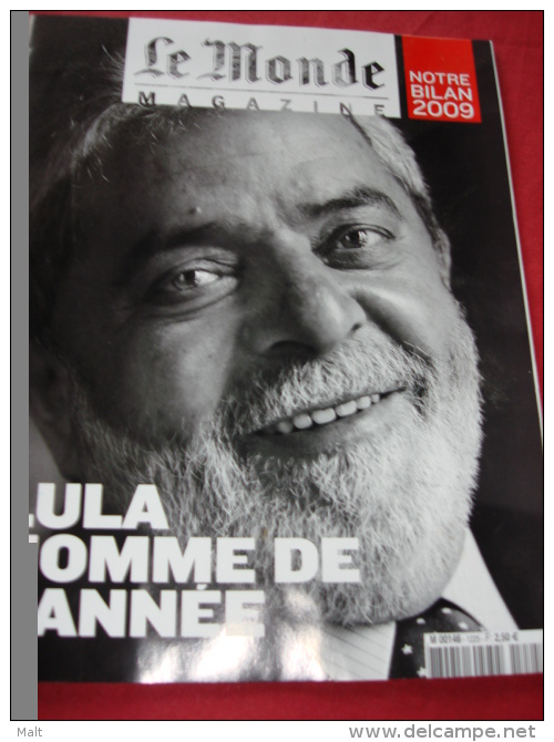 Magazine Du Monde -25/12/2009 - LULA L'homme De L'année - Brésil  - Port Inclus - Informations Générales