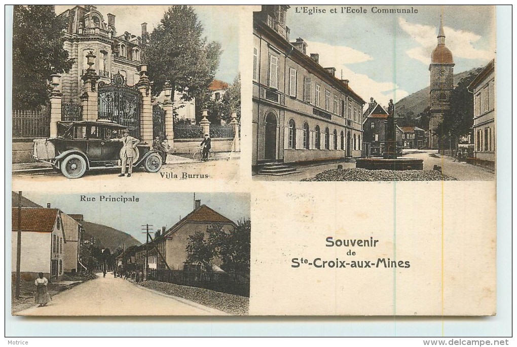 SAINTE CROIX AU MINES - Carte Souvenir, Multivues De La Ville. - Sainte-Croix-aux-Mines