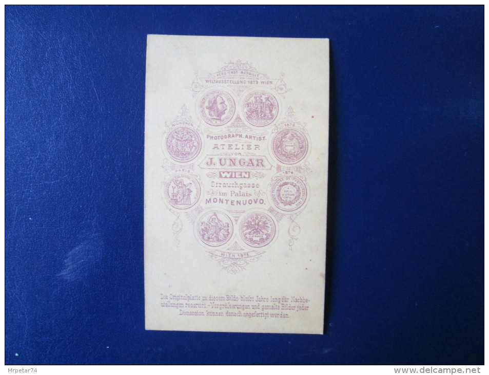 Vintage Cabinet Card , Wien - Signiert