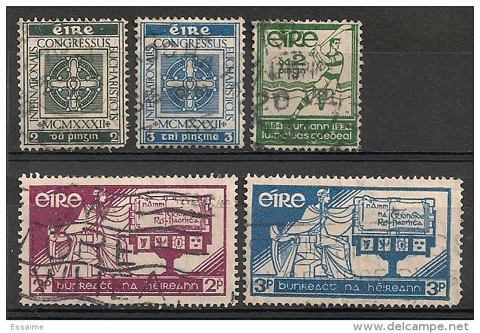 Irlande Eire. 1932-1937. N° 60,61,64,71,72 . Oblit. - Usados