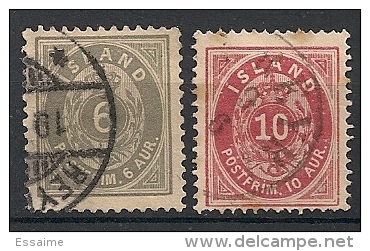 Islande Island. 1876. N° 7 Et 8 . Oblit. - Usati