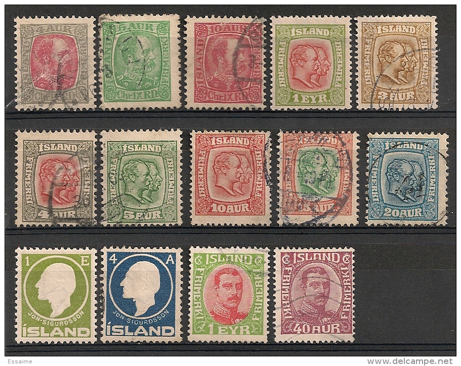 Islande Island. 1902-1920. Entre N° 35 Et 93. Oblit. Et Neuf * MH - Used Stamps