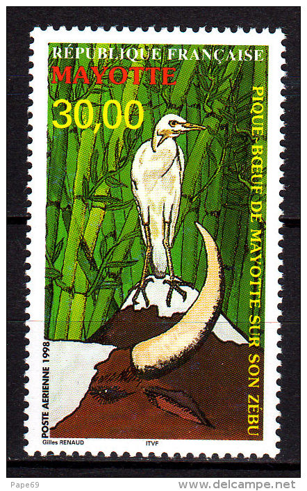 Mayotte PA N° 3 XX Faune : Oiseau De Mayotte, Sans Charnière, TB - Aéreo