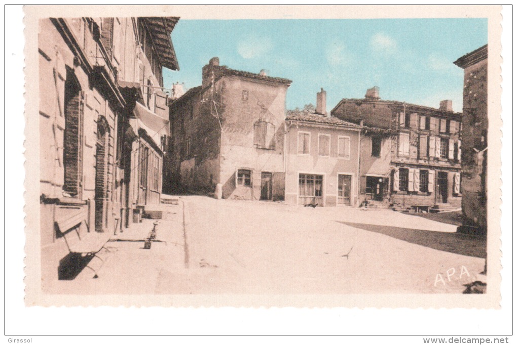 CPA MONCLAR DE QUERCY 82 PLACE MARCHE A LA VOLAILLE  APA POUX 14 - Montclar De Quercy