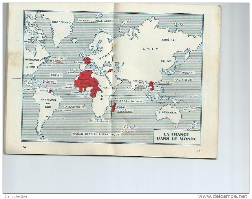 Calendrier du soldat Français 1937/1939;.48 pages d'information sur la carriere du militaire