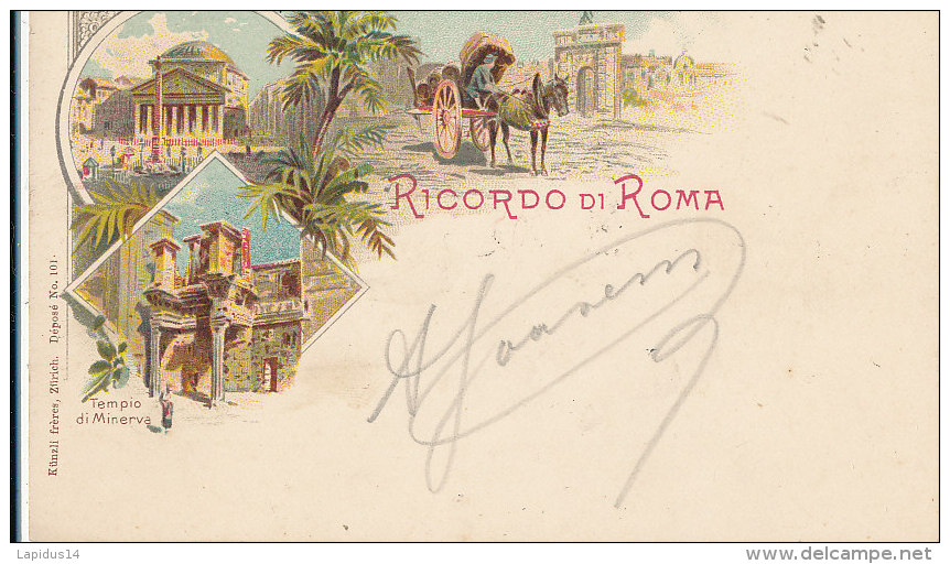 QQ 949 / C P A   - ITALIE  ROME     -  RICORDO DI ROMA - Panoramische Zichten, Meerdere Zichten