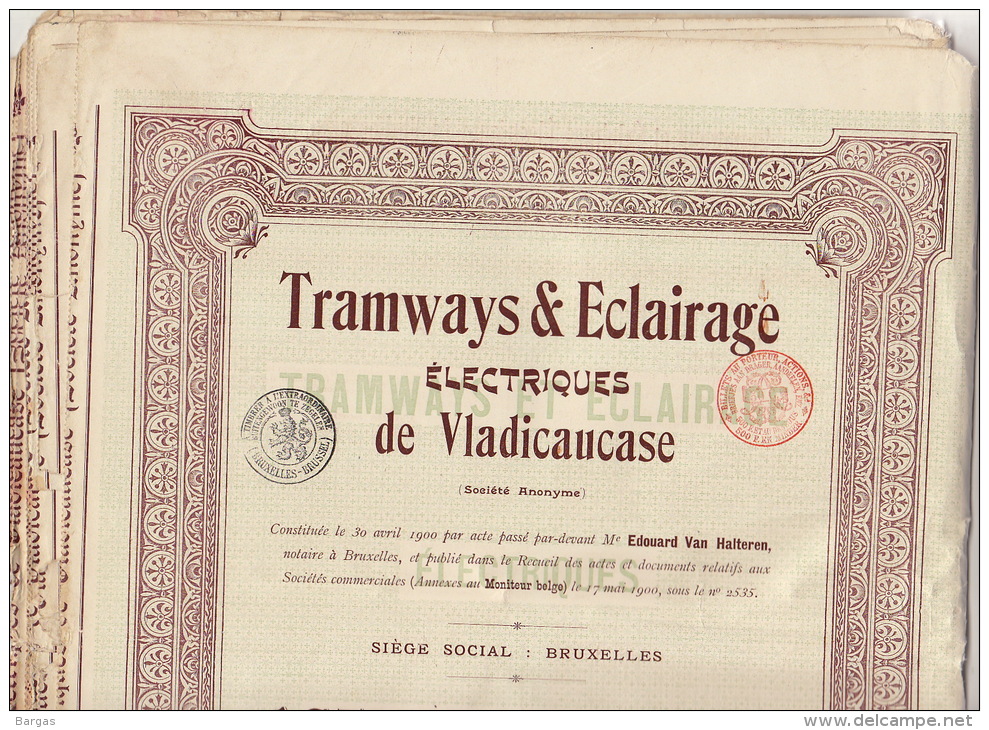 Tramways Eclairage Electriques De Vladicaucase - Rusland