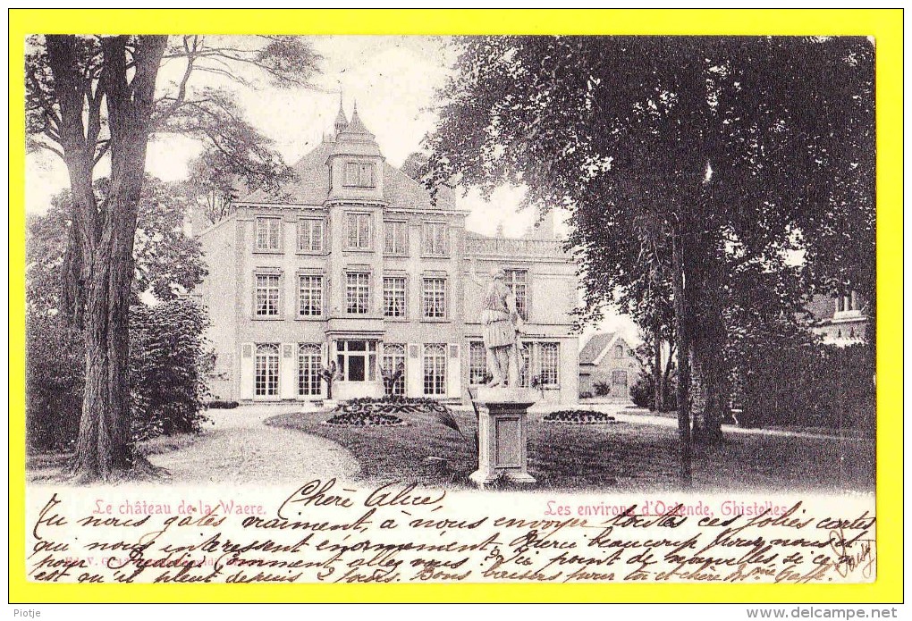 * Ghistelles - Gistel (Oostende Ostende - Kust) * (Ed V.G.) Le Chateau De La Waere, Kasteel, Castle, TOP CPA, Rare, Old - Gistel